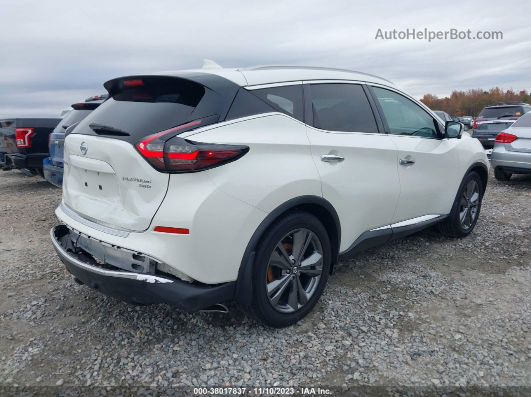 2019 Nissan Murano Platinum Белый vin: 5N1AZ2MS9KN148506