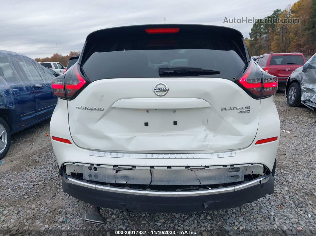 2019 Nissan Murano Platinum White vin: 5N1AZ2MS9KN148506