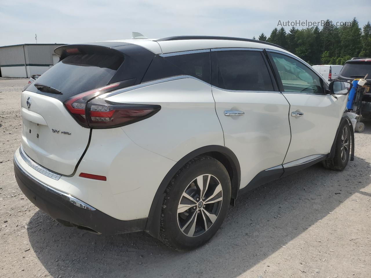 2019 Nissan Murano S White vin: 5N1AZ2MSXKN113263