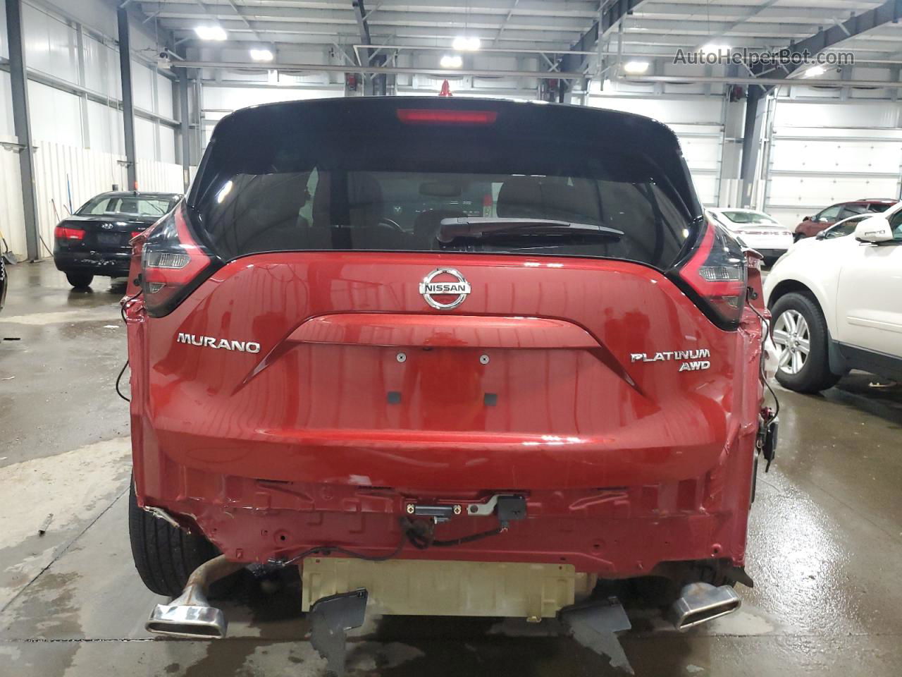 2019 Nissan Murano S Red vin: 5N1AZ2MSXKN137661