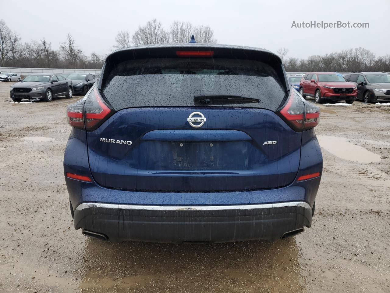 2019 Nissan Murano S Синий vin: 5N1AZ2MSXKN145274