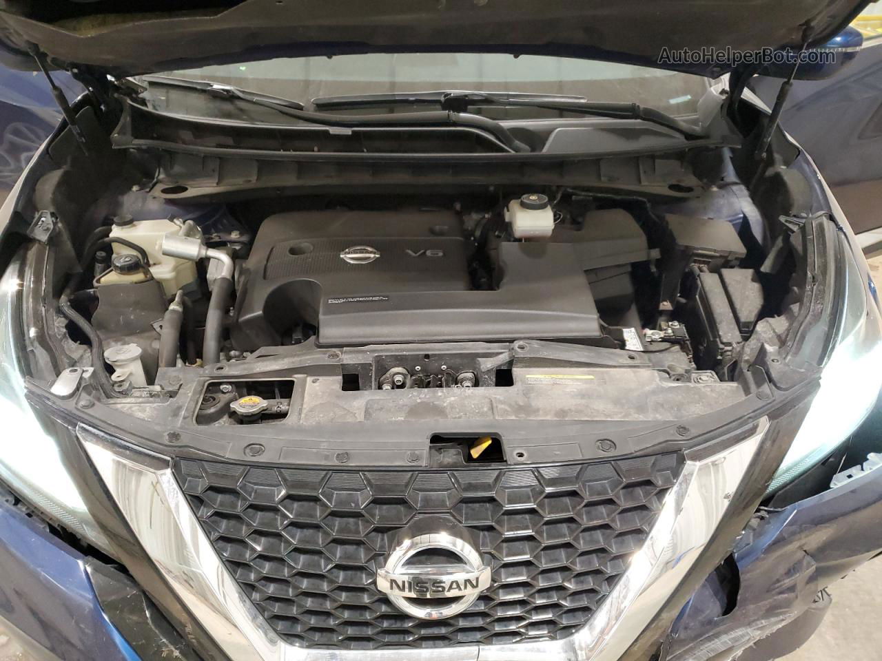 2019 Nissan Murano S Синий vin: 5N1AZ2MSXKN145274