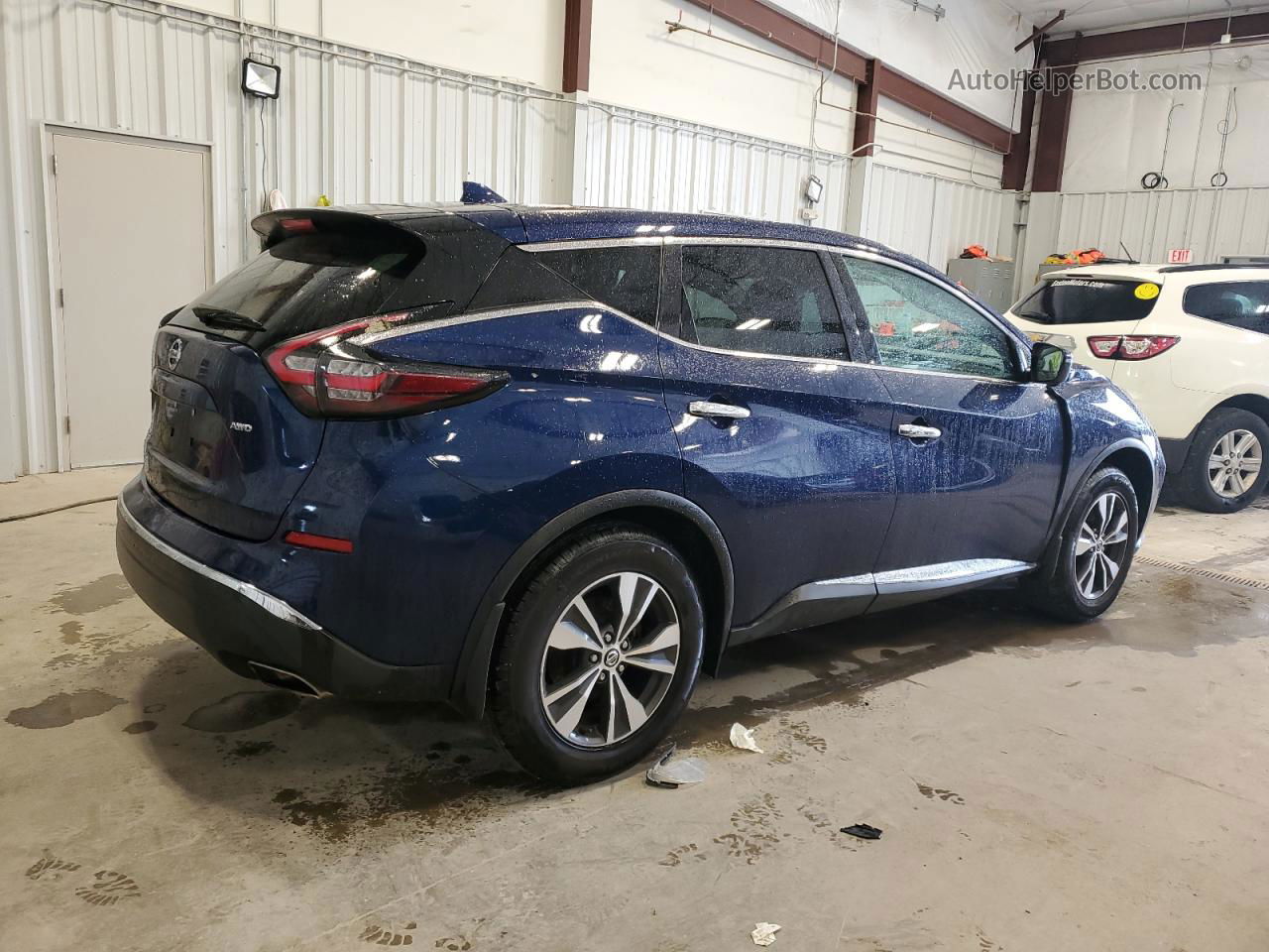 2019 Nissan Murano S Синий vin: 5N1AZ2MSXKN145274