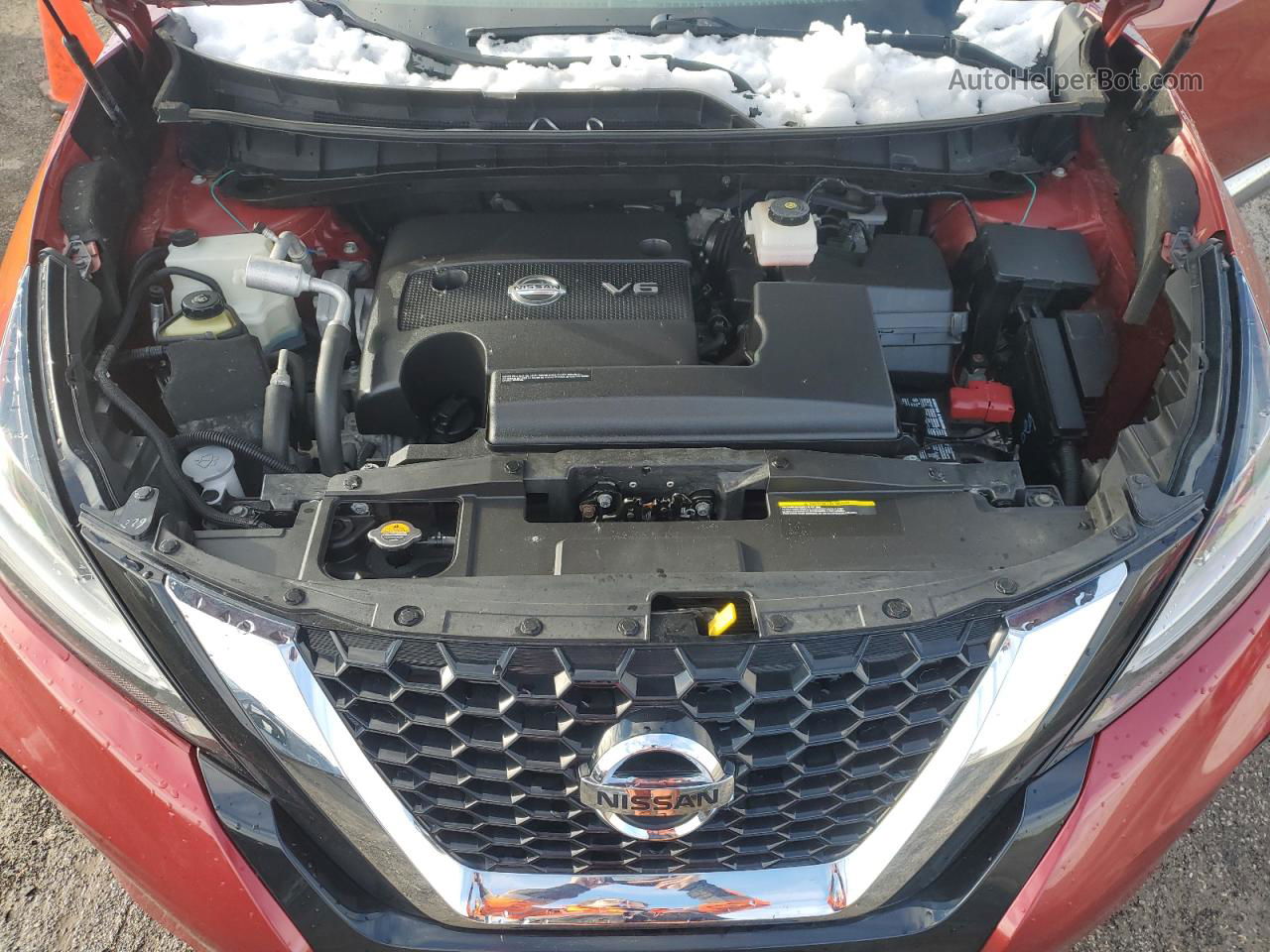 2019 Nissan Murano S Red vin: 5N1AZ2MSXKN155948