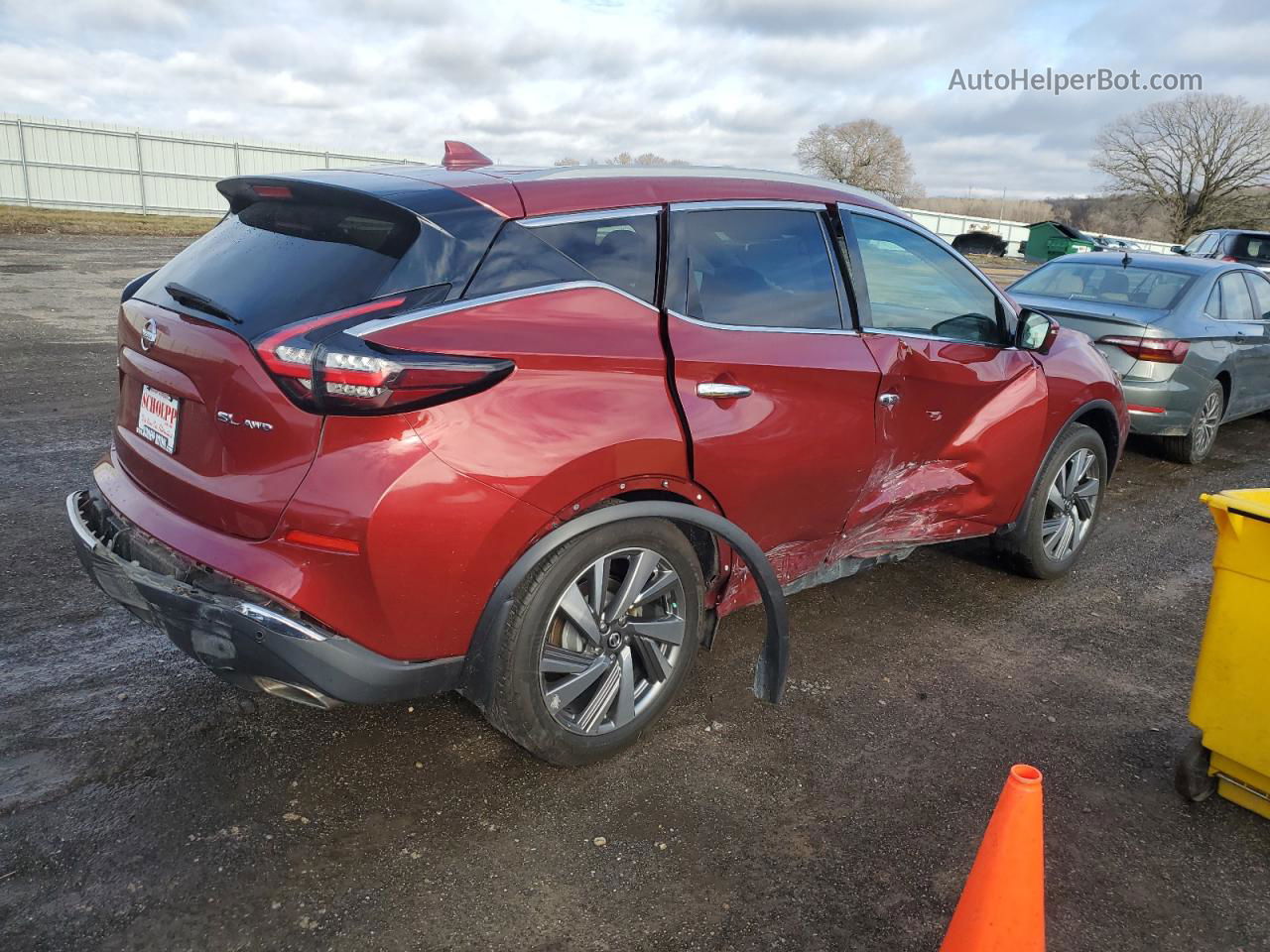 2019 Nissan Murano S Красный vin: 5N1AZ2MSXKN155948