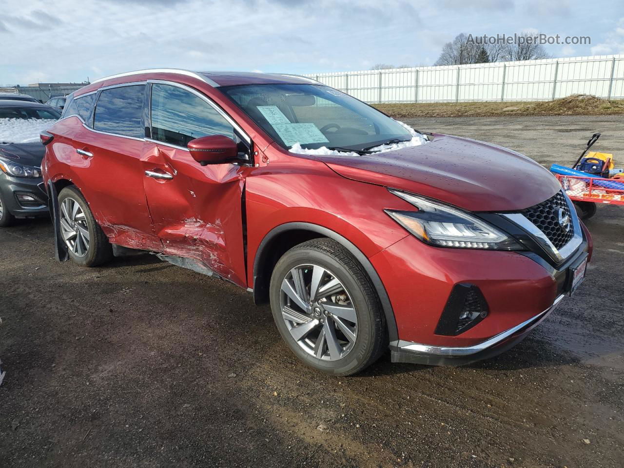 2019 Nissan Murano S Red vin: 5N1AZ2MSXKN155948