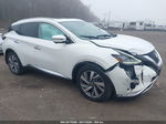 2019 Nissan Murano Sl White vin: 5N1AZ2MSXKN159174