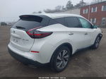 2019 Nissan Murano Sl White vin: 5N1AZ2MSXKN159174