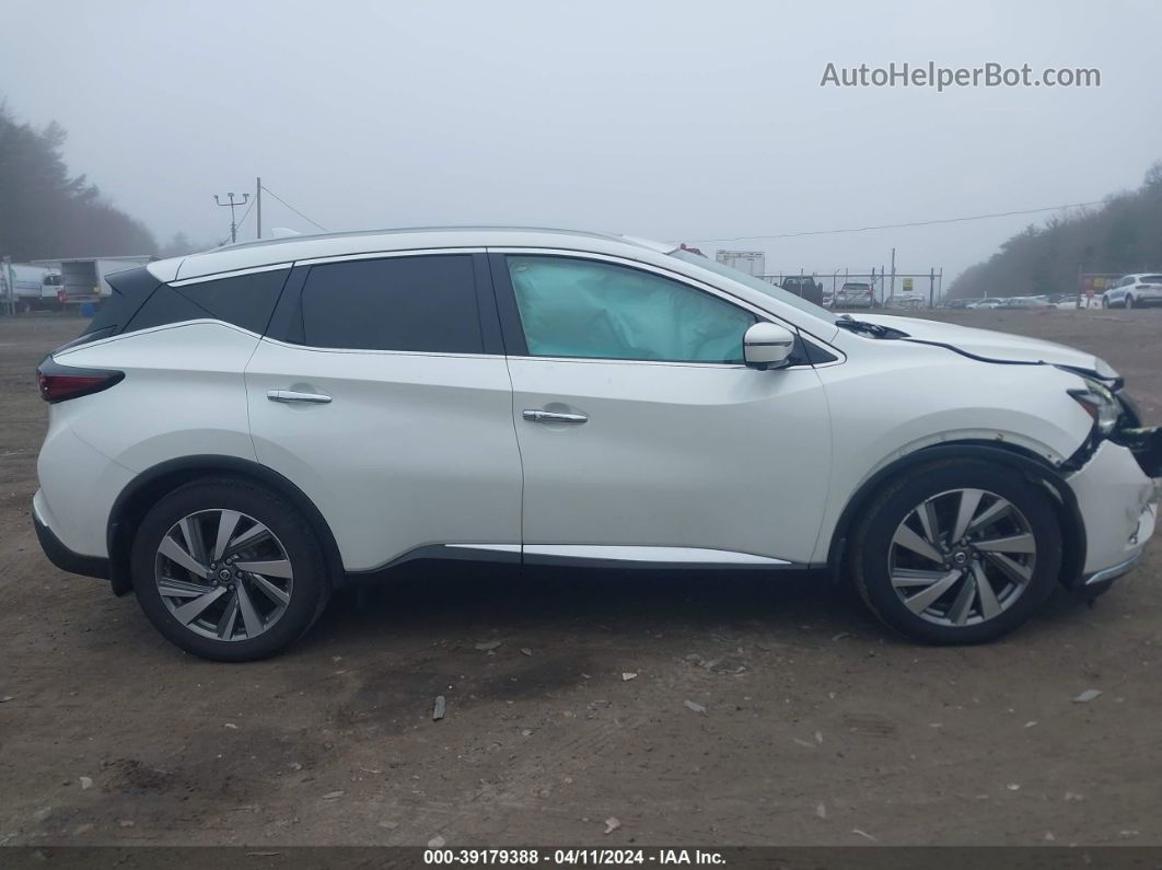 2019 Nissan Murano Sl White vin: 5N1AZ2MSXKN159174