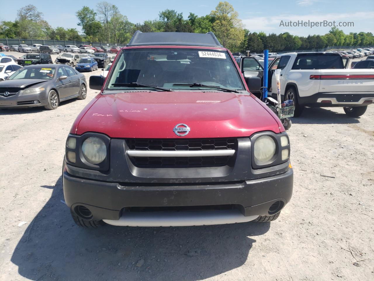 2003 Nissan Xterra Xe Red vin: 5N1DD28T23C696973