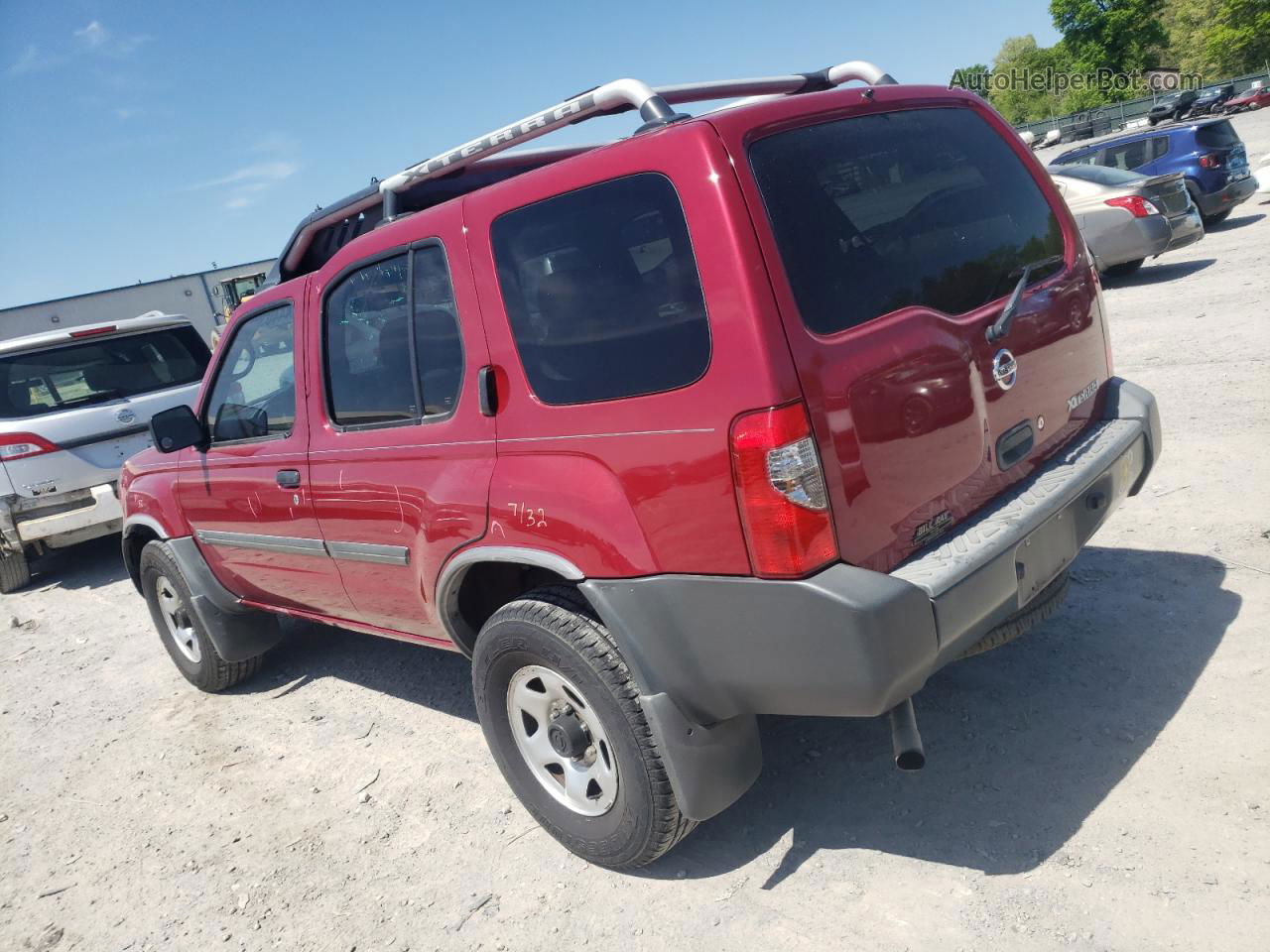 2003 Nissan Xterra Xe Red vin: 5N1DD28T23C696973