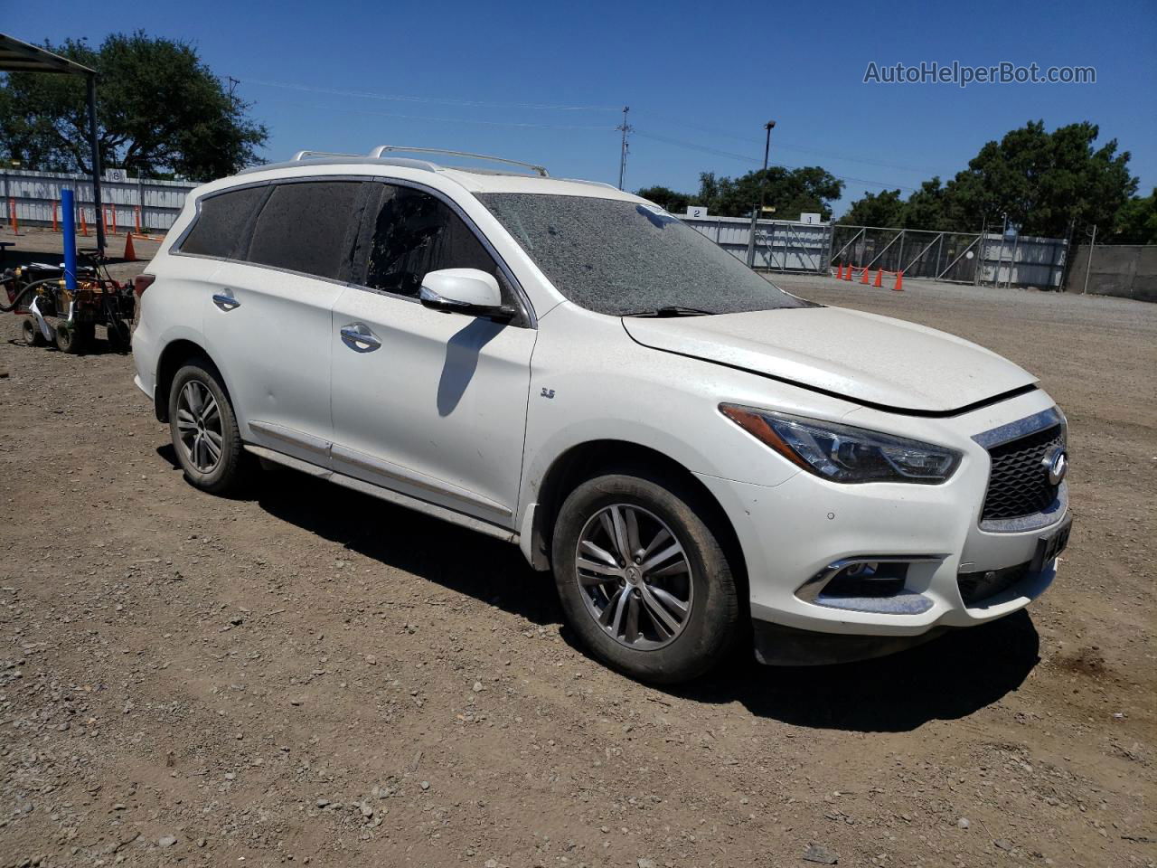 2017 Infiniti Qx60  White vin: 5N1DL0MM0HC503037