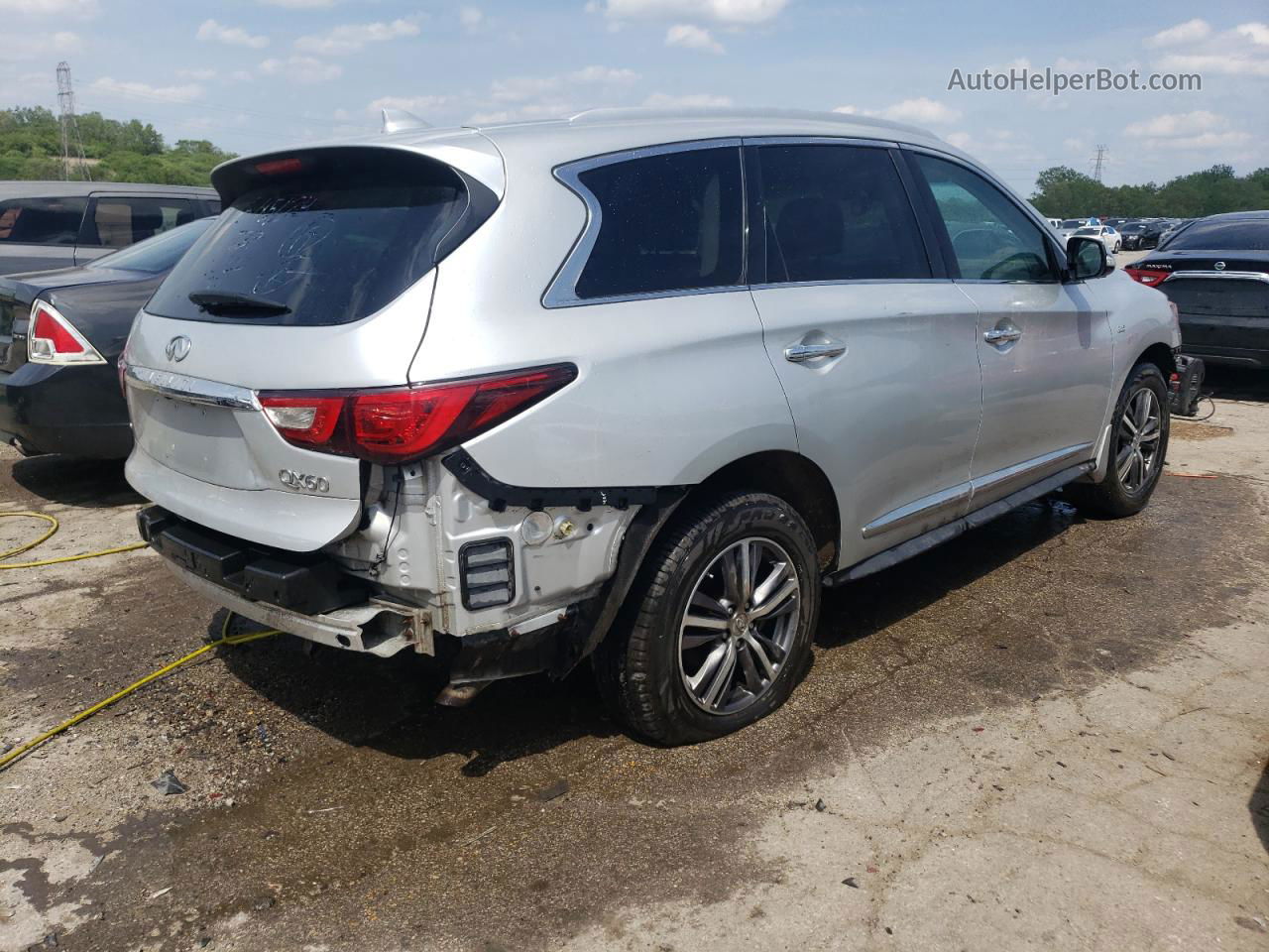 2017 Infiniti Qx60  Серебряный vin: 5N1DL0MM0HC505614