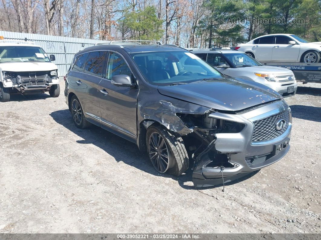 2017 Infiniti Qx60   Gray vin: 5N1DL0MM0HC507945