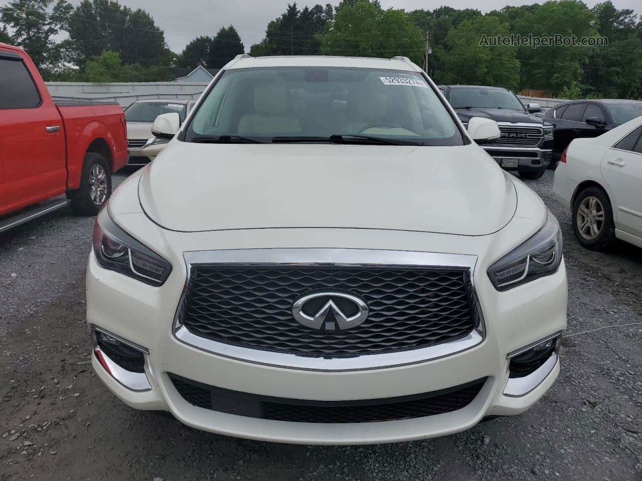 2017 Infiniti Qx60  White vin: 5N1DL0MM0HC512725