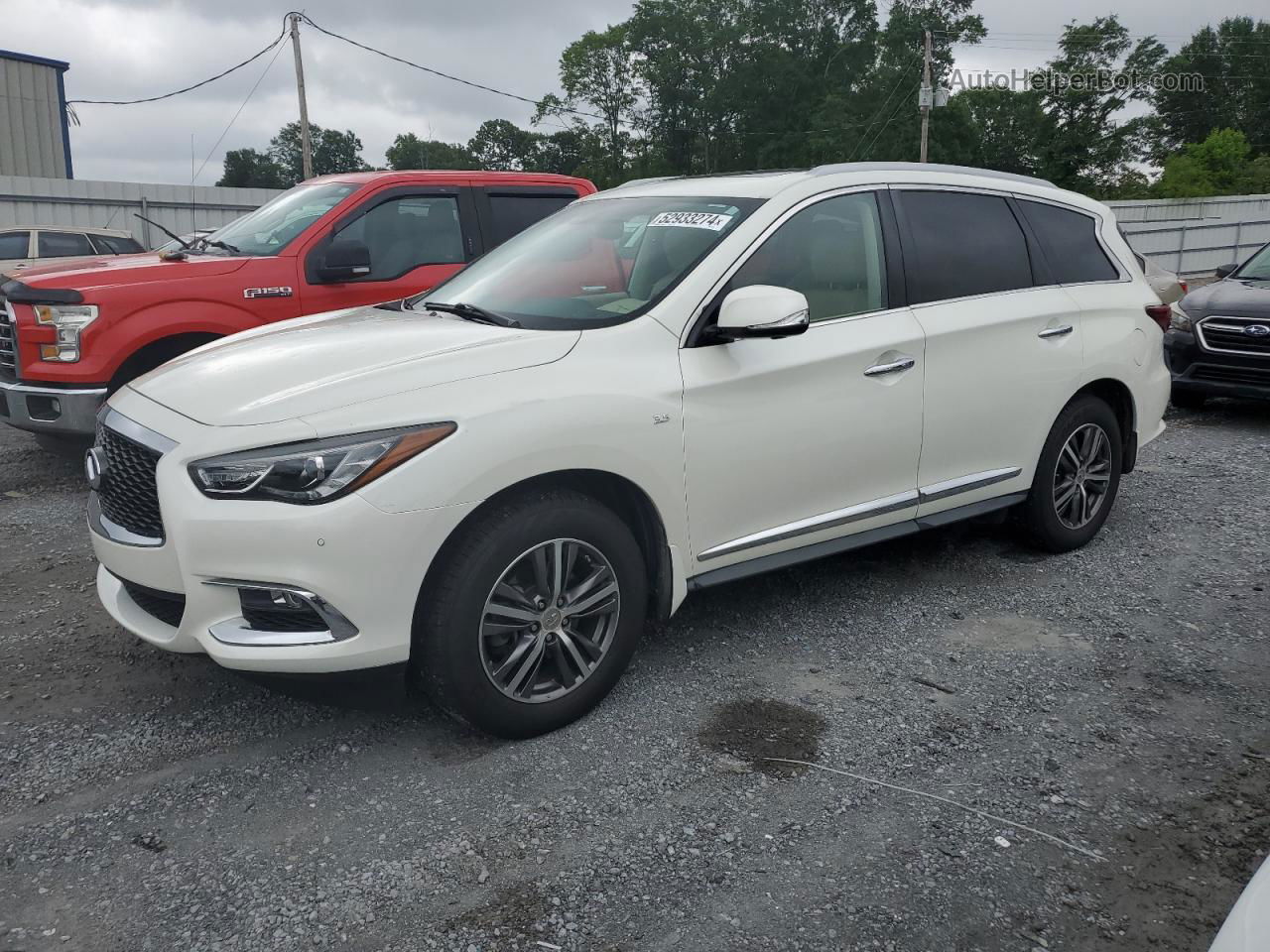 2017 Infiniti Qx60  White vin: 5N1DL0MM0HC512725