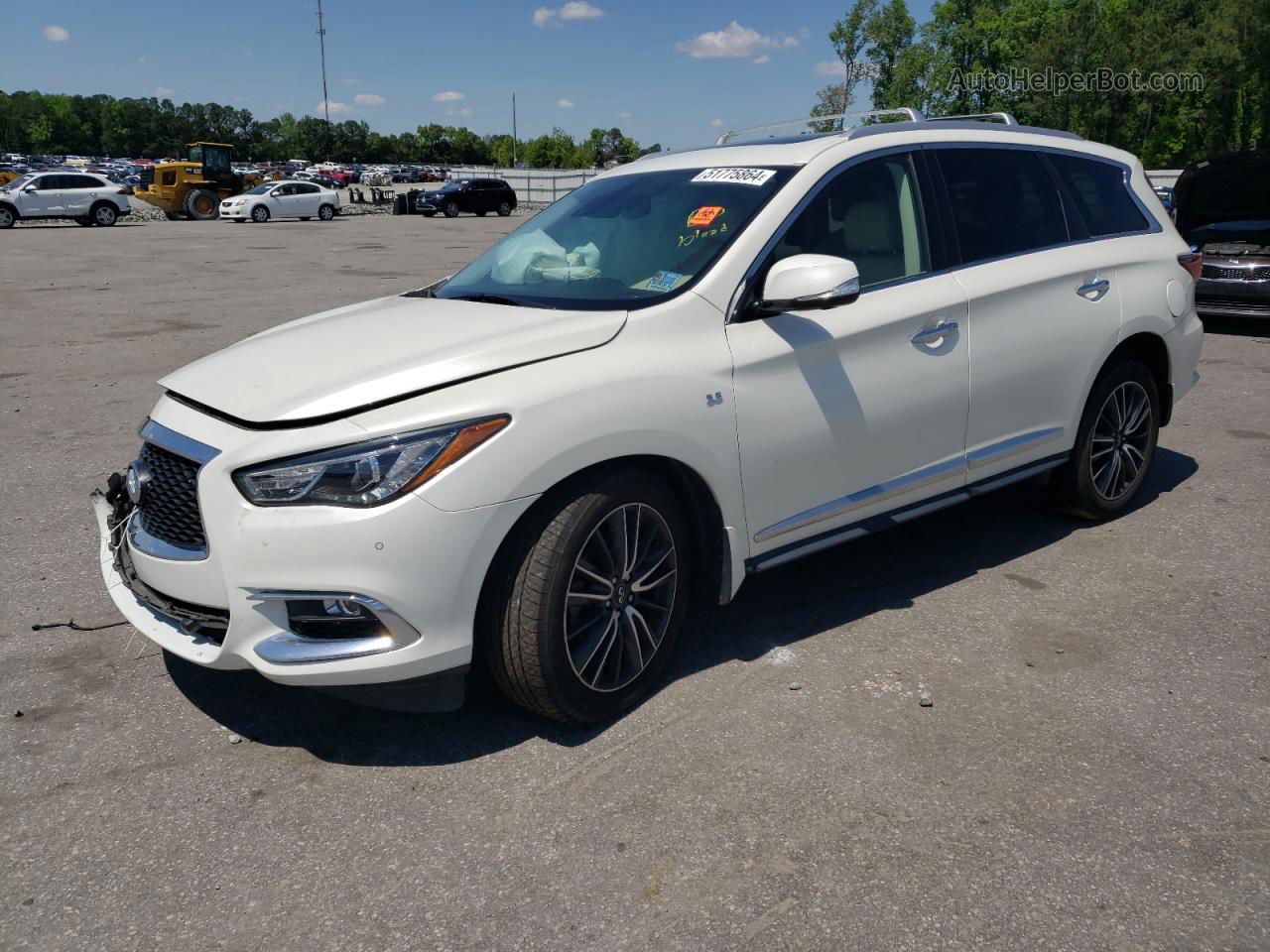 2017 Infiniti Qx60  White vin: 5N1DL0MM0HC515608