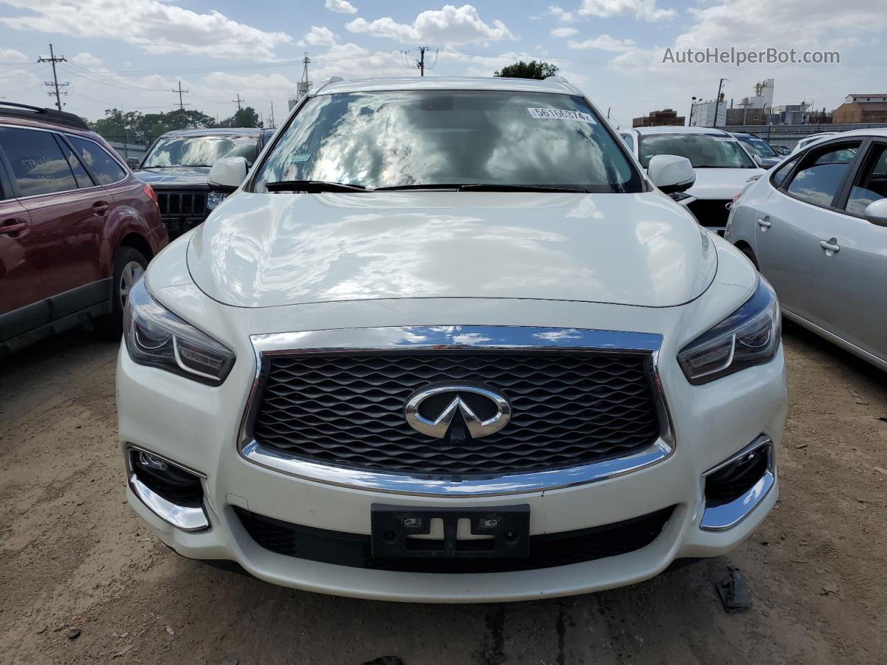 2017 Infiniti Qx60  White vin: 5N1DL0MM0HC542064