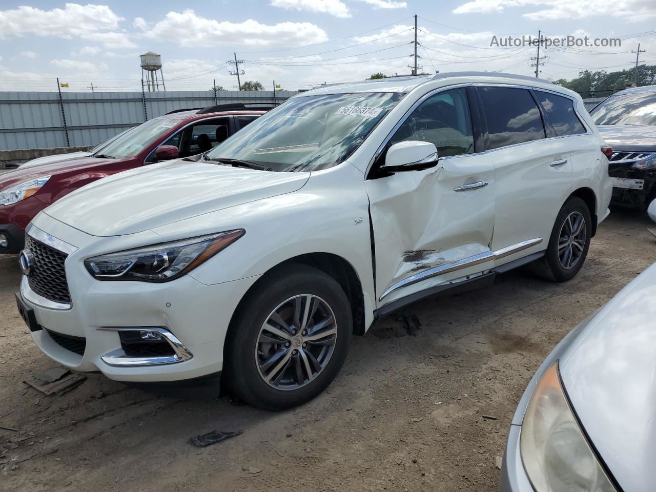 2017 Infiniti Qx60  White vin: 5N1DL0MM0HC542064