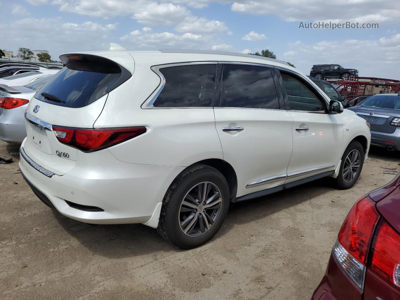 2017 Infiniti Qx60  White vin: 5N1DL0MM0HC542064