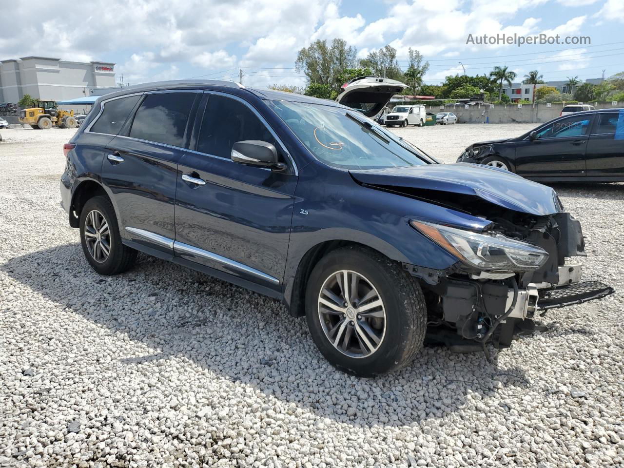 2017 Infiniti Qx60  Синий vin: 5N1DL0MM0HC553033