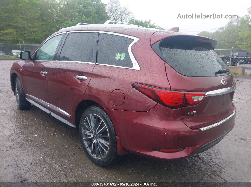 2020 Infiniti Qx60 Luxe Awd Burgundy vin: 5N1DL0MM0LC506156