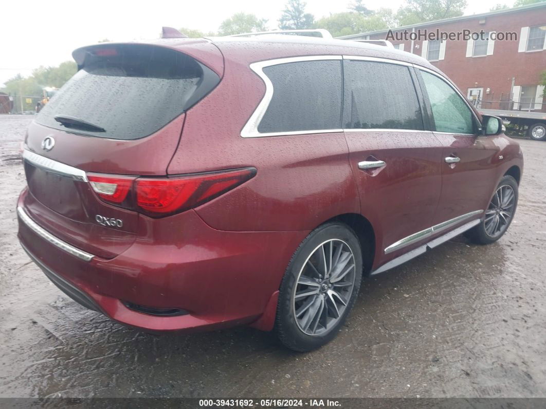 2020 Infiniti Qx60 Luxe Awd Burgundy vin: 5N1DL0MM0LC506156