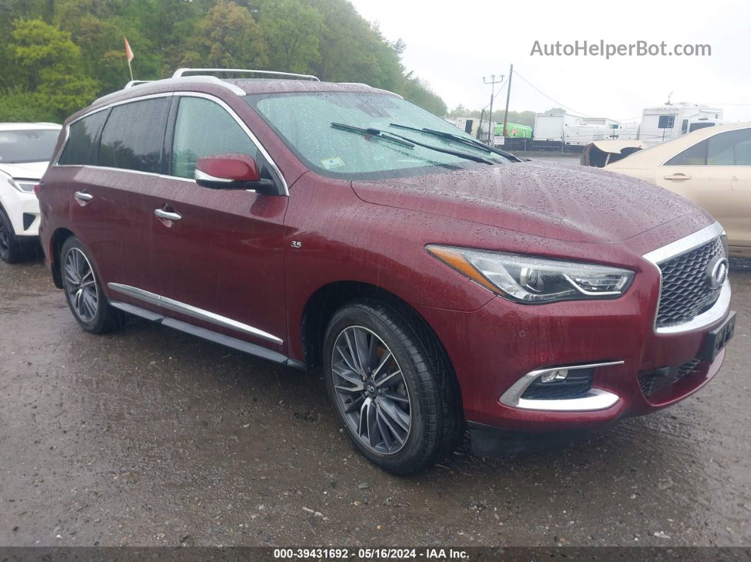 2020 Infiniti Qx60 Luxe Awd Burgundy vin: 5N1DL0MM0LC506156