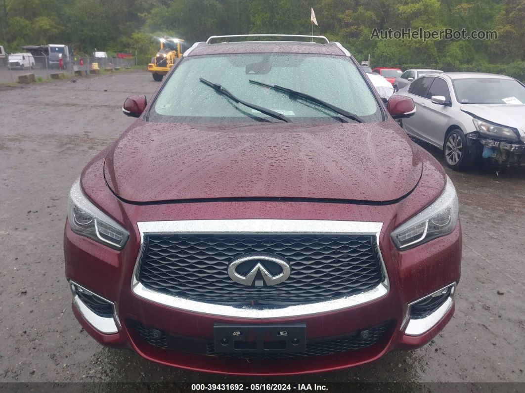 2020 Infiniti Qx60 Luxe Awd Burgundy vin: 5N1DL0MM0LC506156