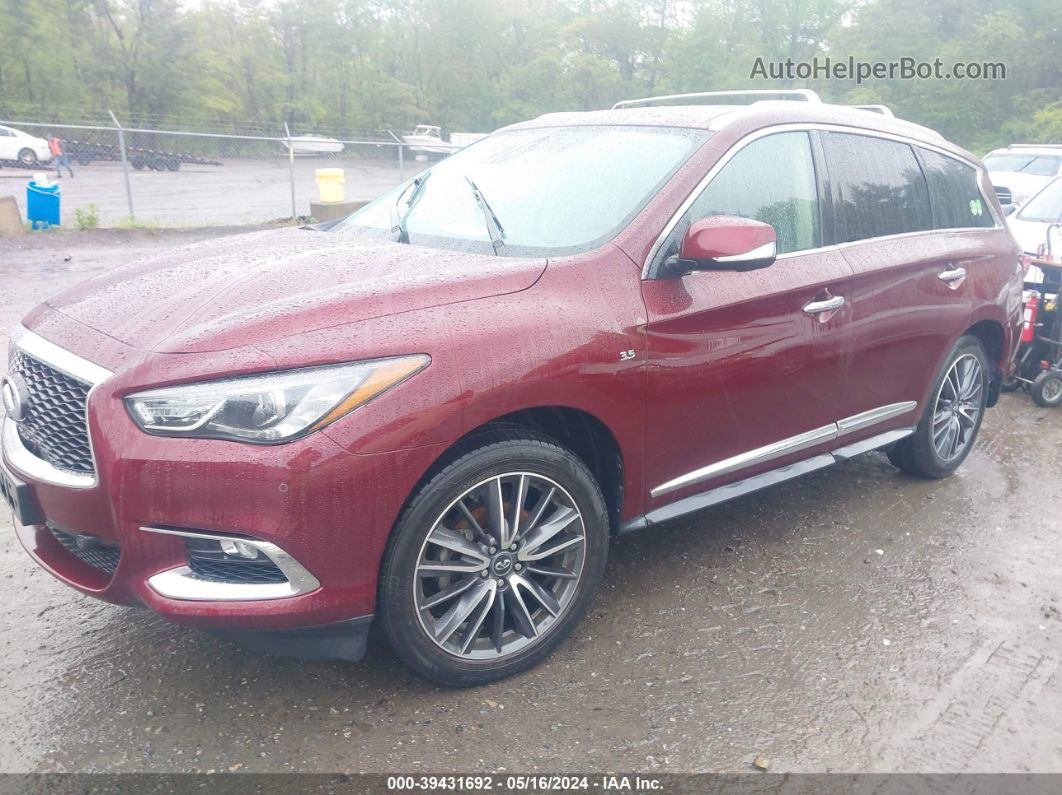 2020 Infiniti Qx60 Luxe Awd Burgundy vin: 5N1DL0MM0LC506156