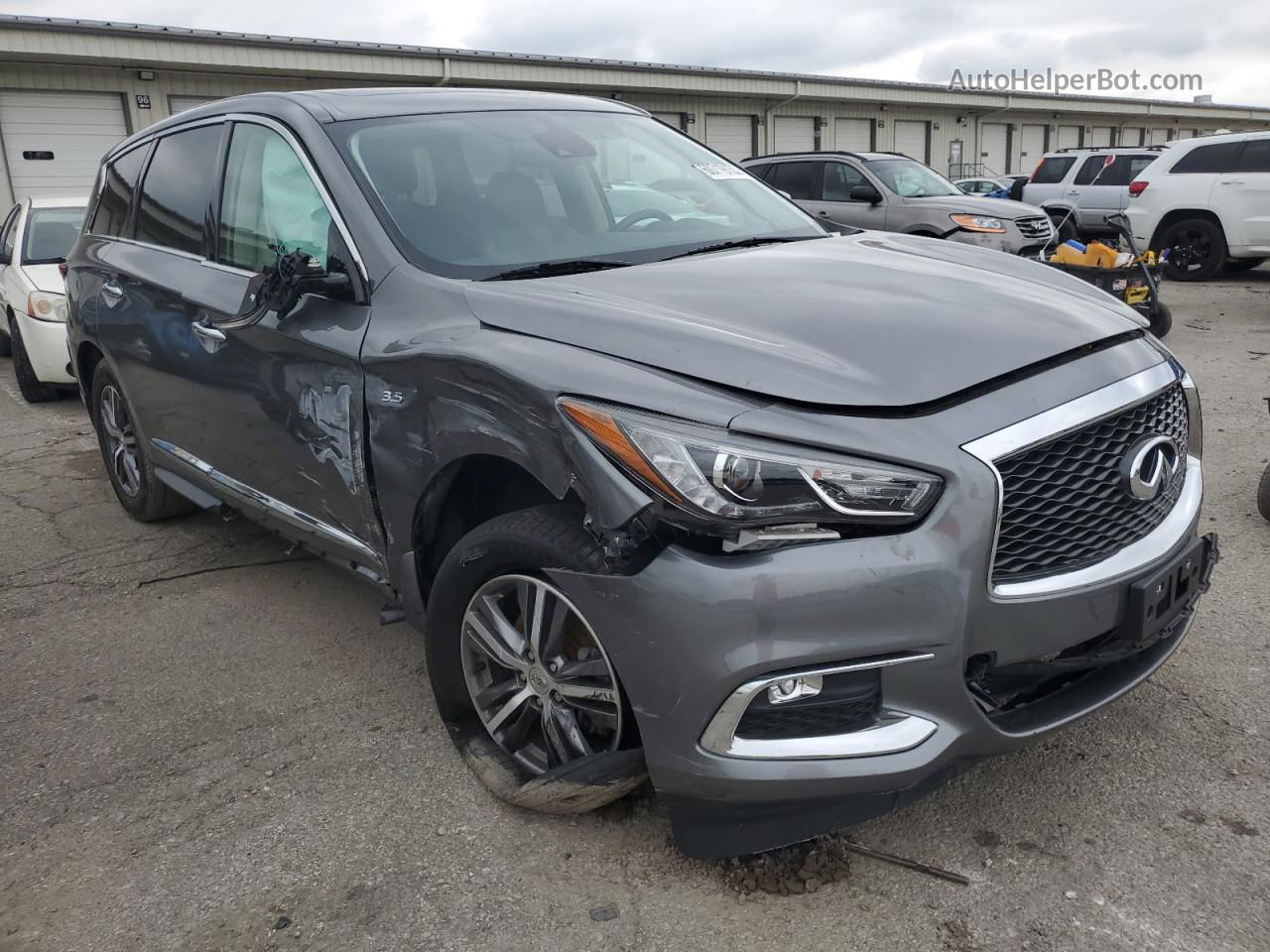 2020 Infiniti Qx60 Luxe Gray vin: 5N1DL0MM0LC524284