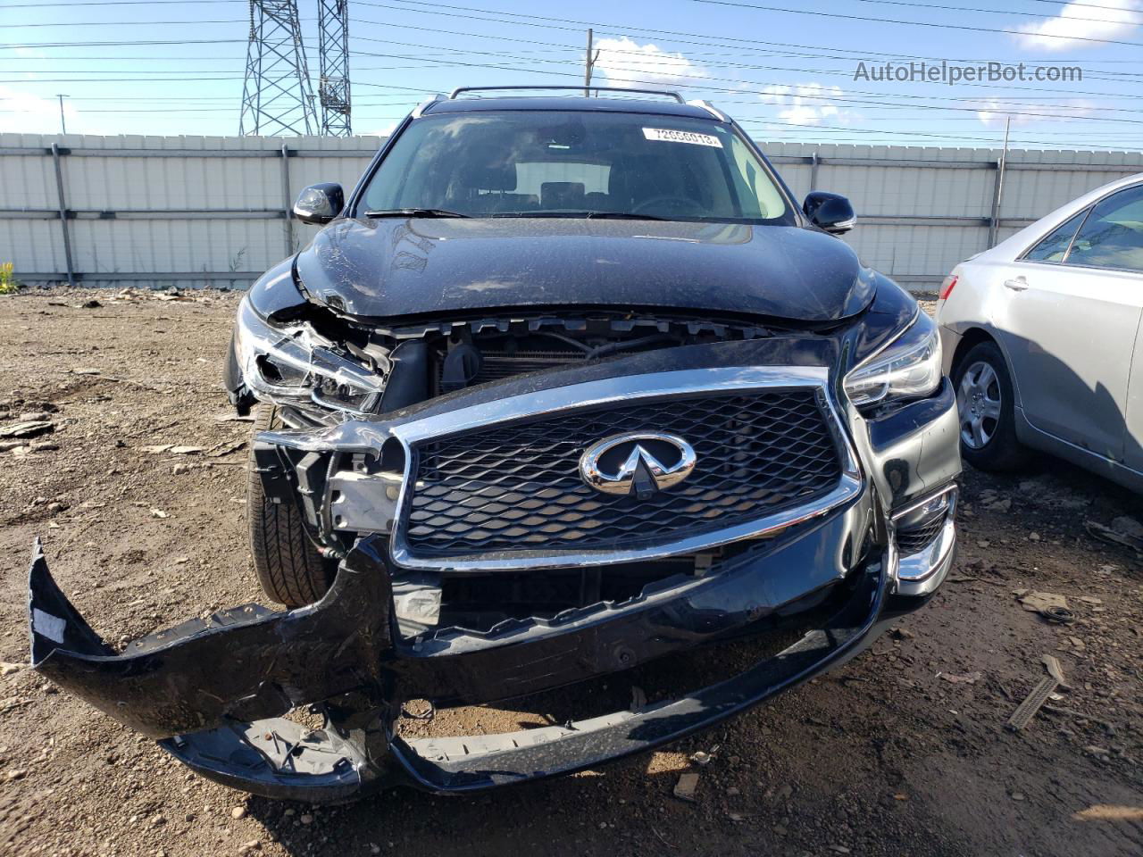 2020 Infiniti Qx60 Luxe Черный vin: 5N1DL0MM0LC527993