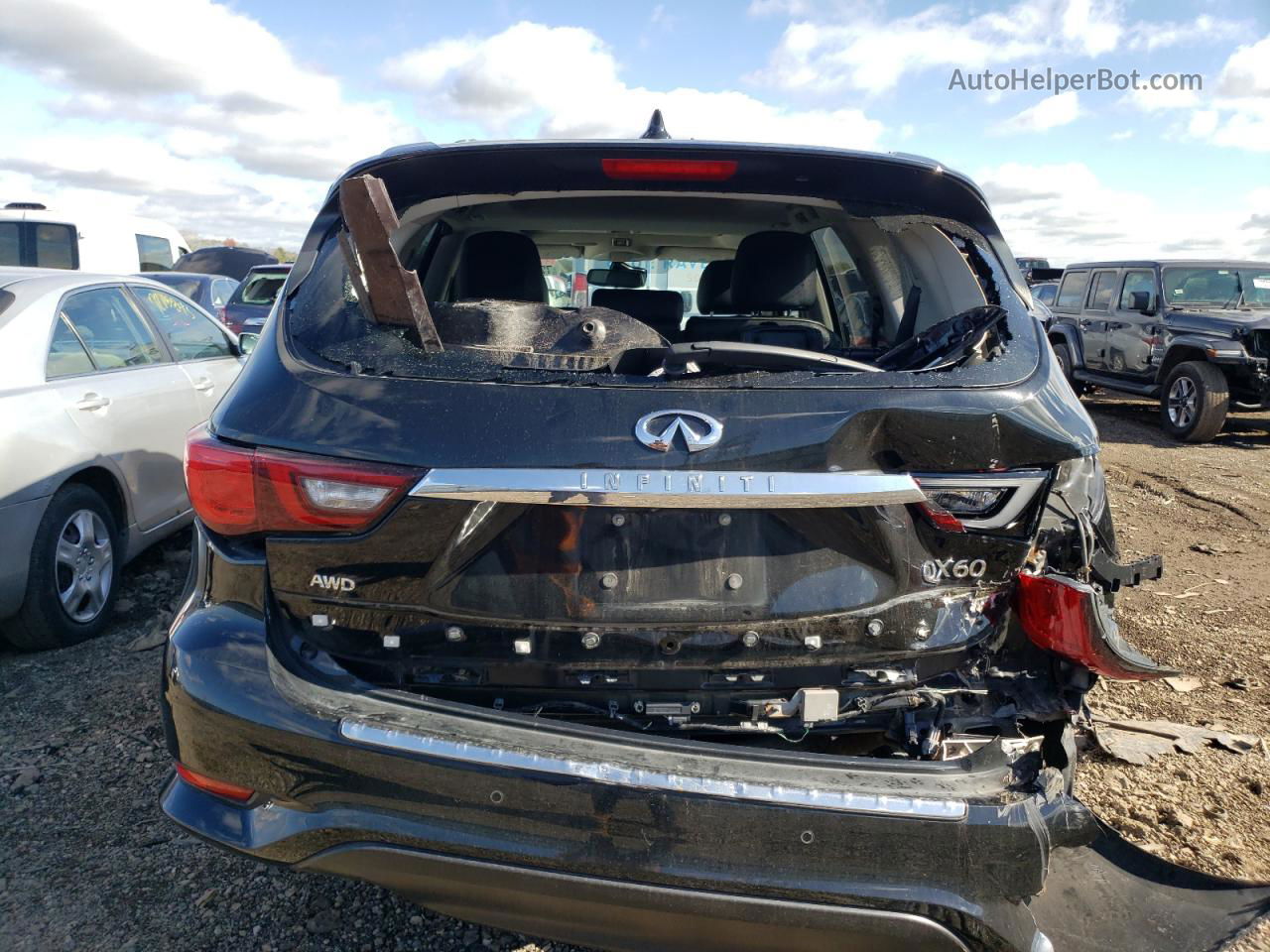 2020 Infiniti Qx60 Luxe Черный vin: 5N1DL0MM0LC527993