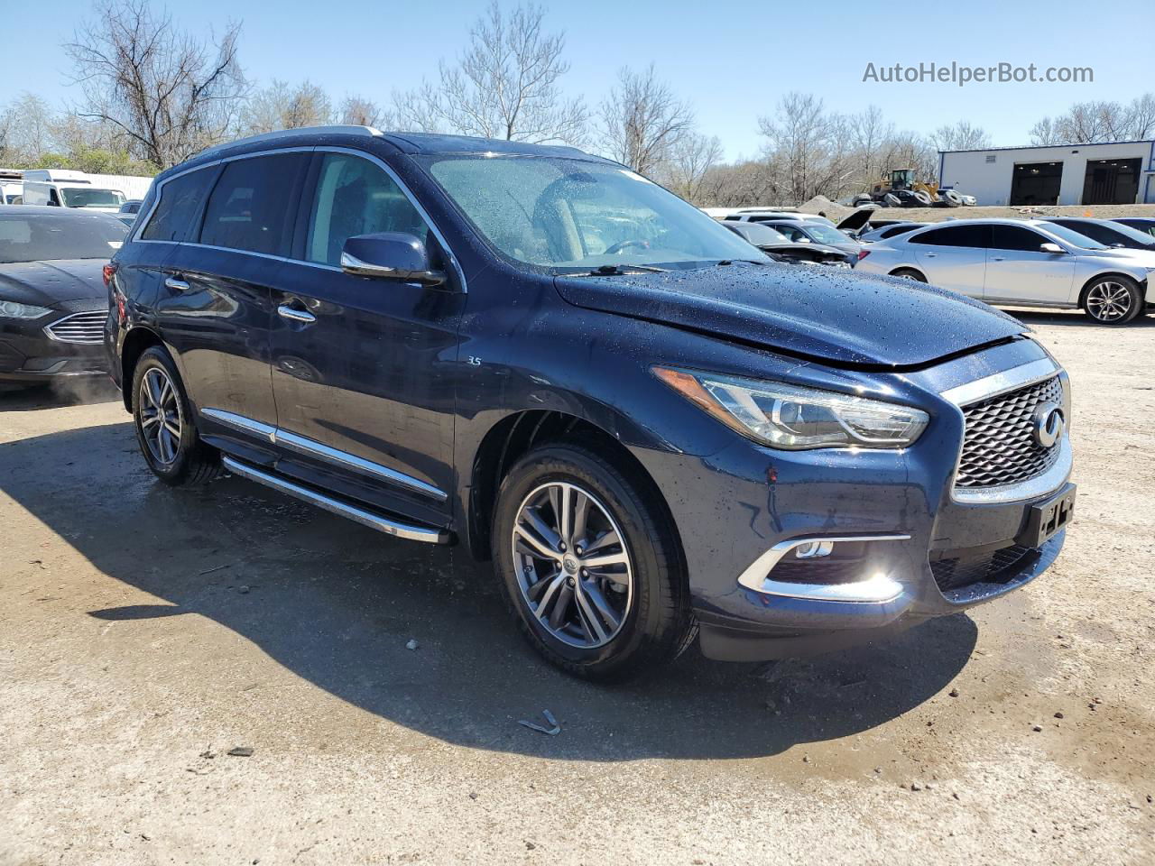 2017 Infiniti Qx60  Синий vin: 5N1DL0MM1HC528853