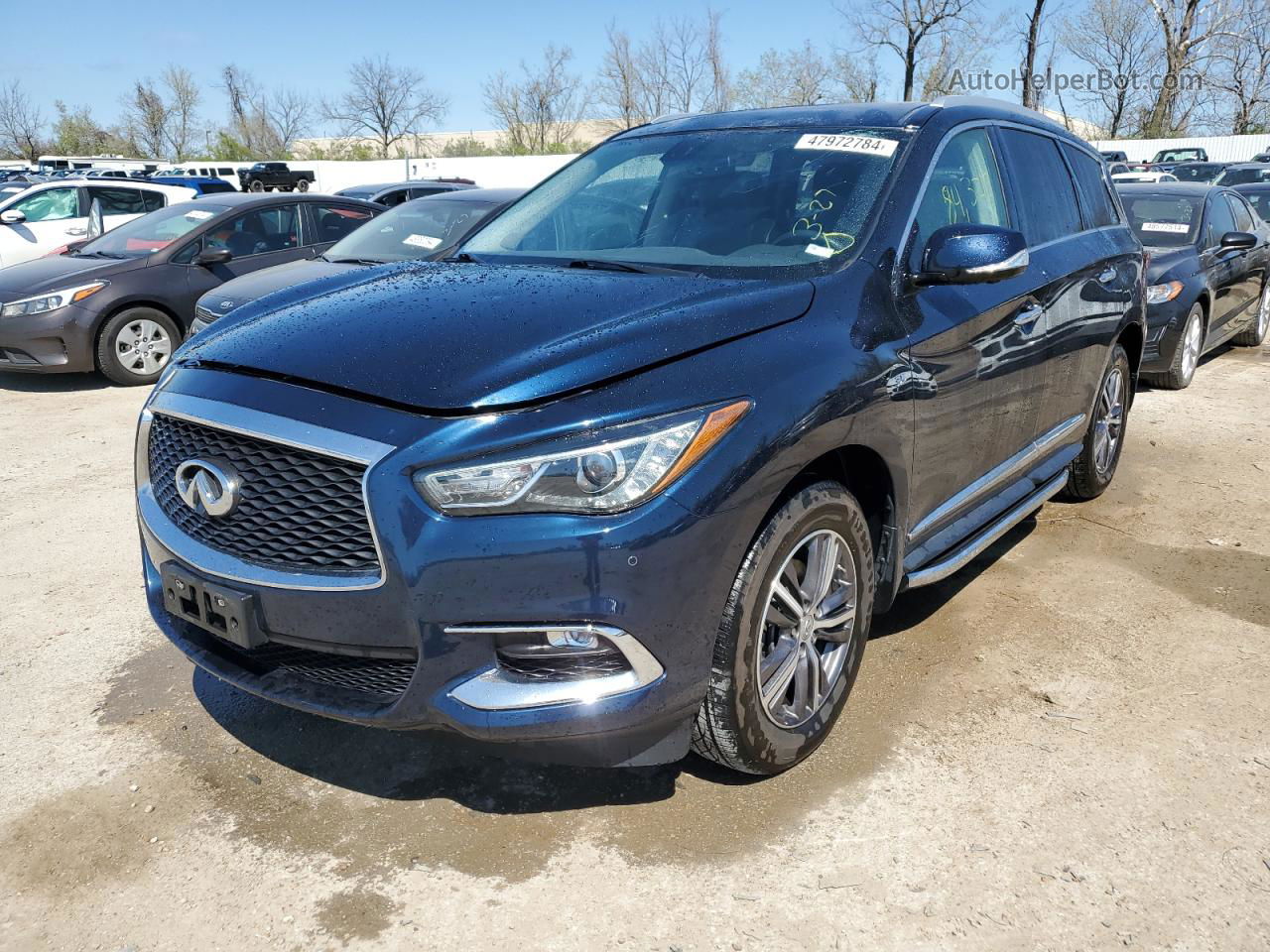 2017 Infiniti Qx60  Синий vin: 5N1DL0MM1HC528853