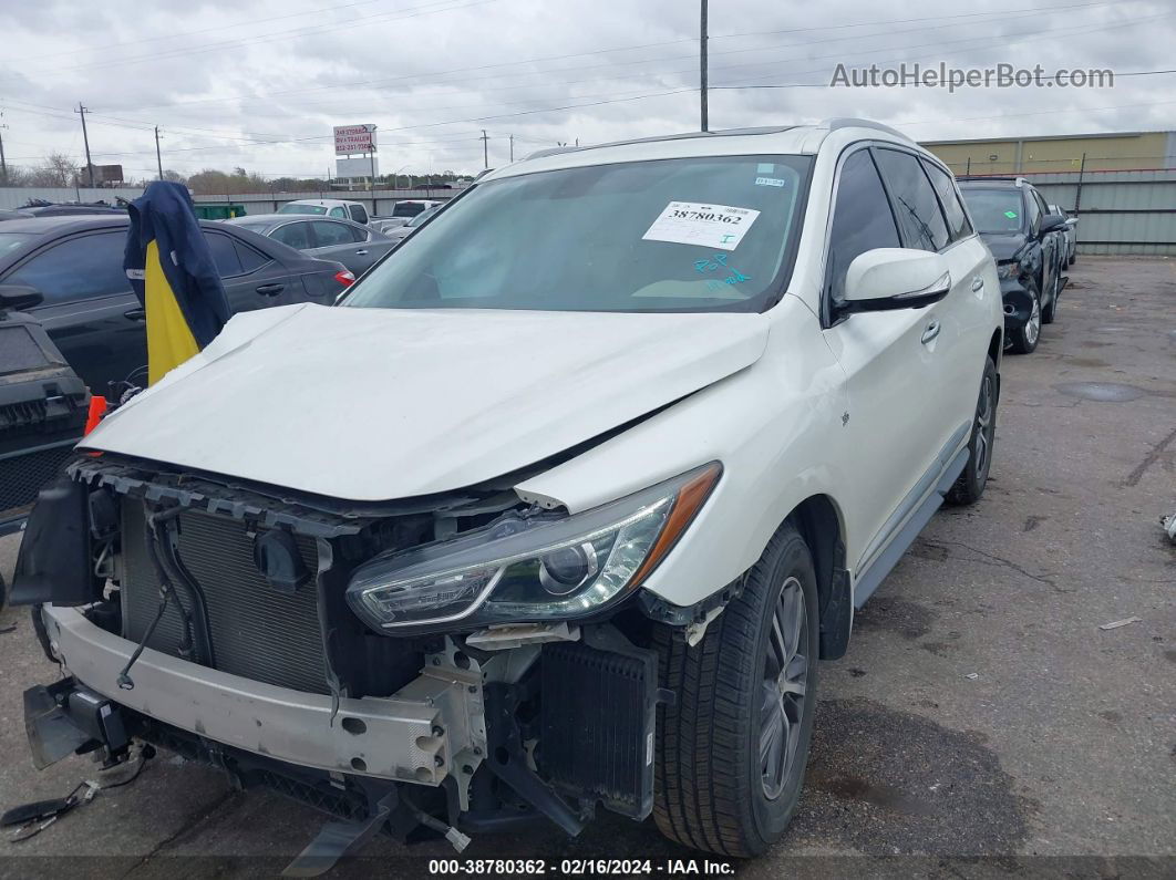 2017 Infiniti Qx60   White vin: 5N1DL0MM1HC544258