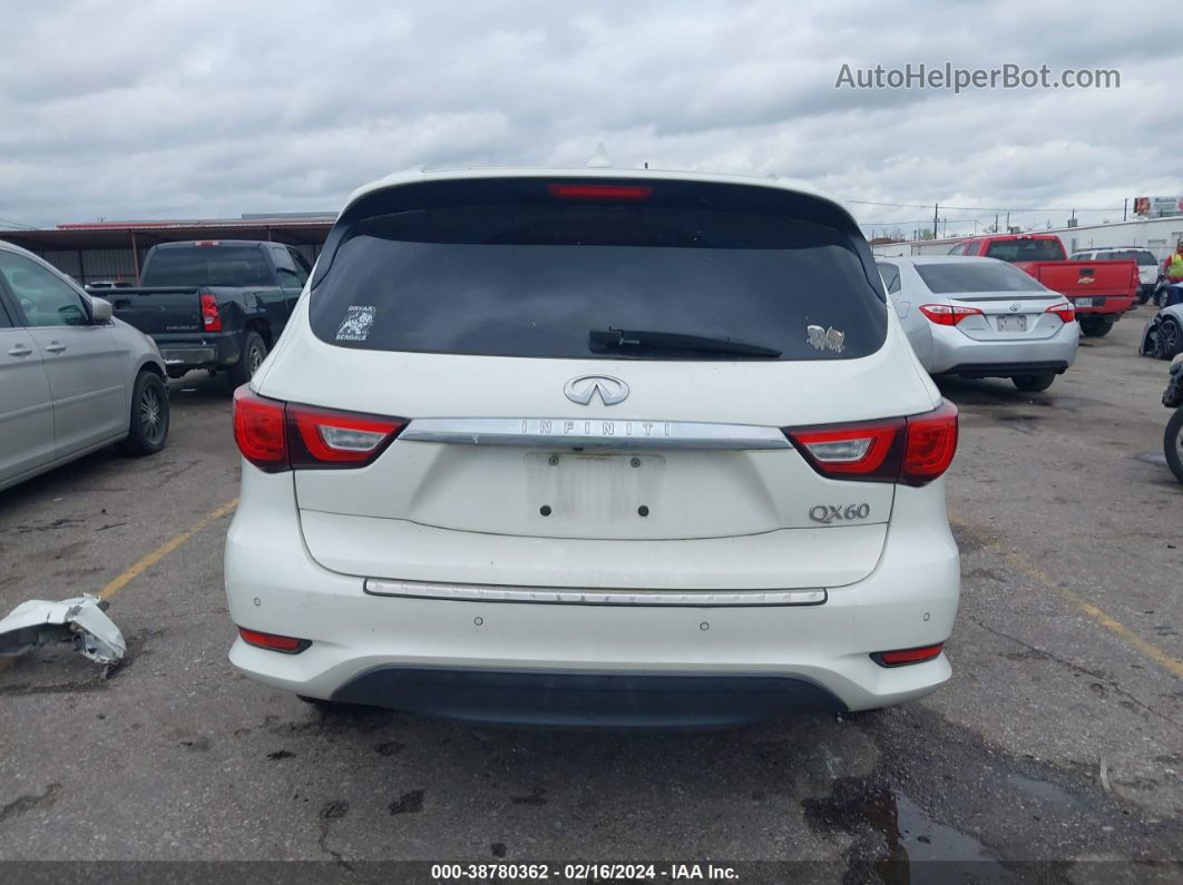 2017 Infiniti Qx60   White vin: 5N1DL0MM1HC544258