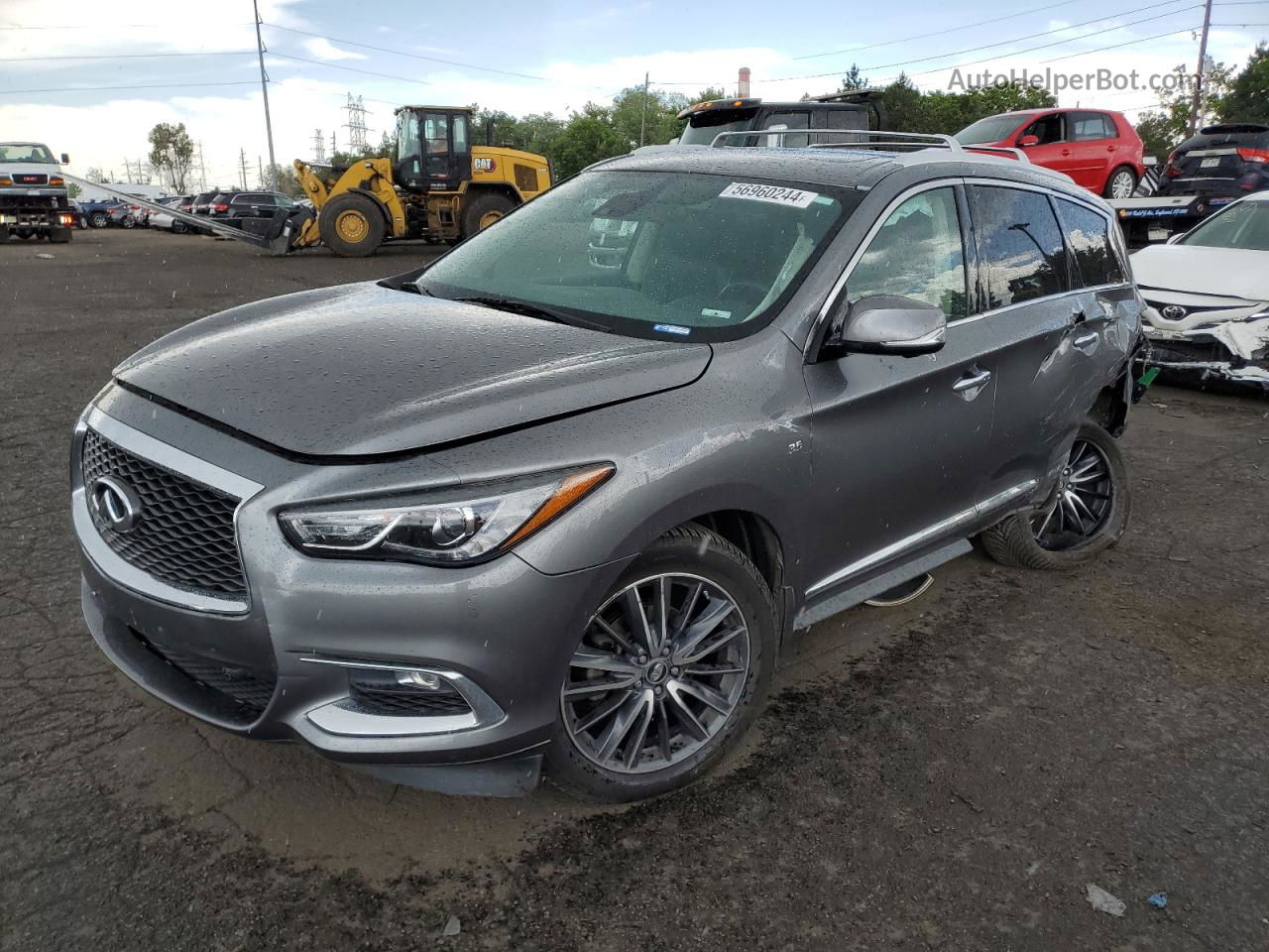 2017 Infiniti Qx60  Gray vin: 5N1DL0MM1HC545622