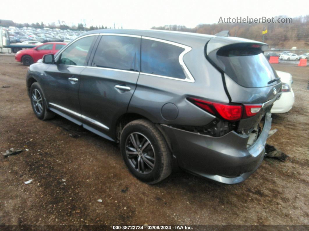 2017 Infiniti Qx60   Gray vin: 5N1DL0MM1HC554577