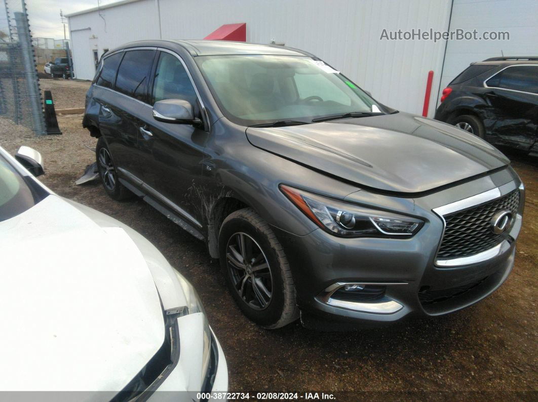 2017 Infiniti Qx60   Gray vin: 5N1DL0MM1HC554577