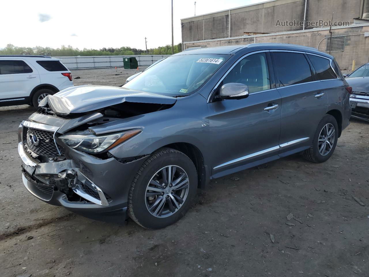 2017 Infiniti Qx60  Gray vin: 5N1DL0MM1HC559908