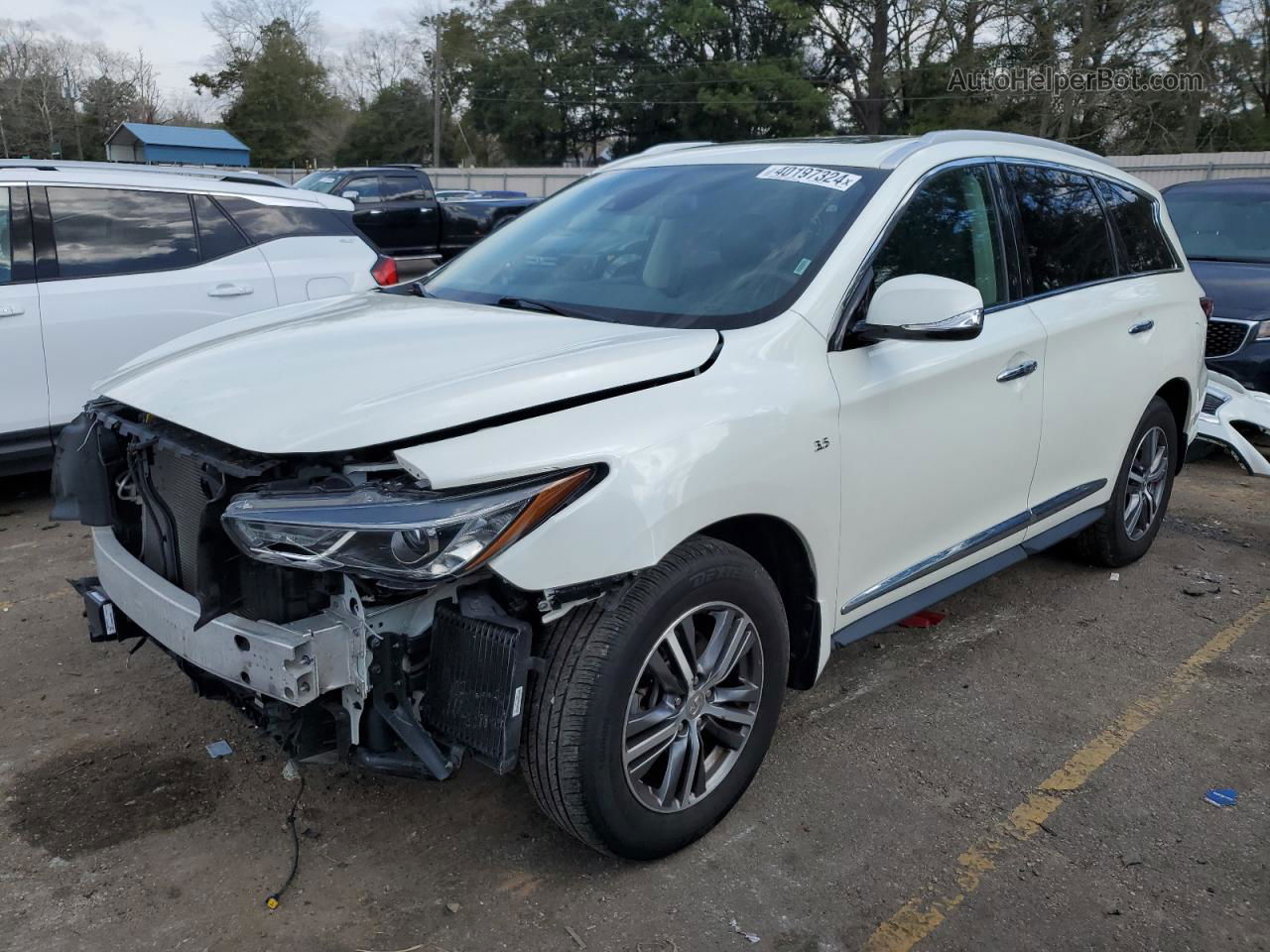 2020 Infiniti Qx60 Luxe White vin: 5N1DL0MM1LC528599