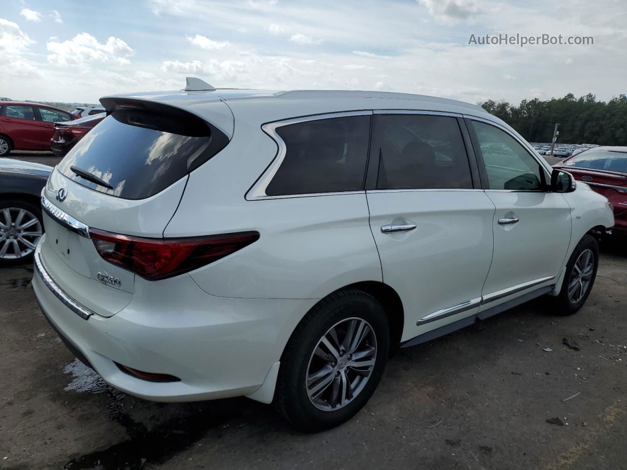 2020 Infiniti Qx60 Luxe White vin: 5N1DL0MM1LC528599