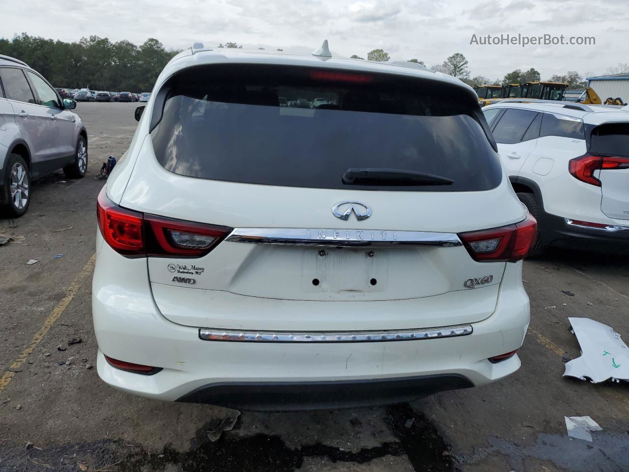 2020 Infiniti Qx60 Luxe White vin: 5N1DL0MM1LC528599