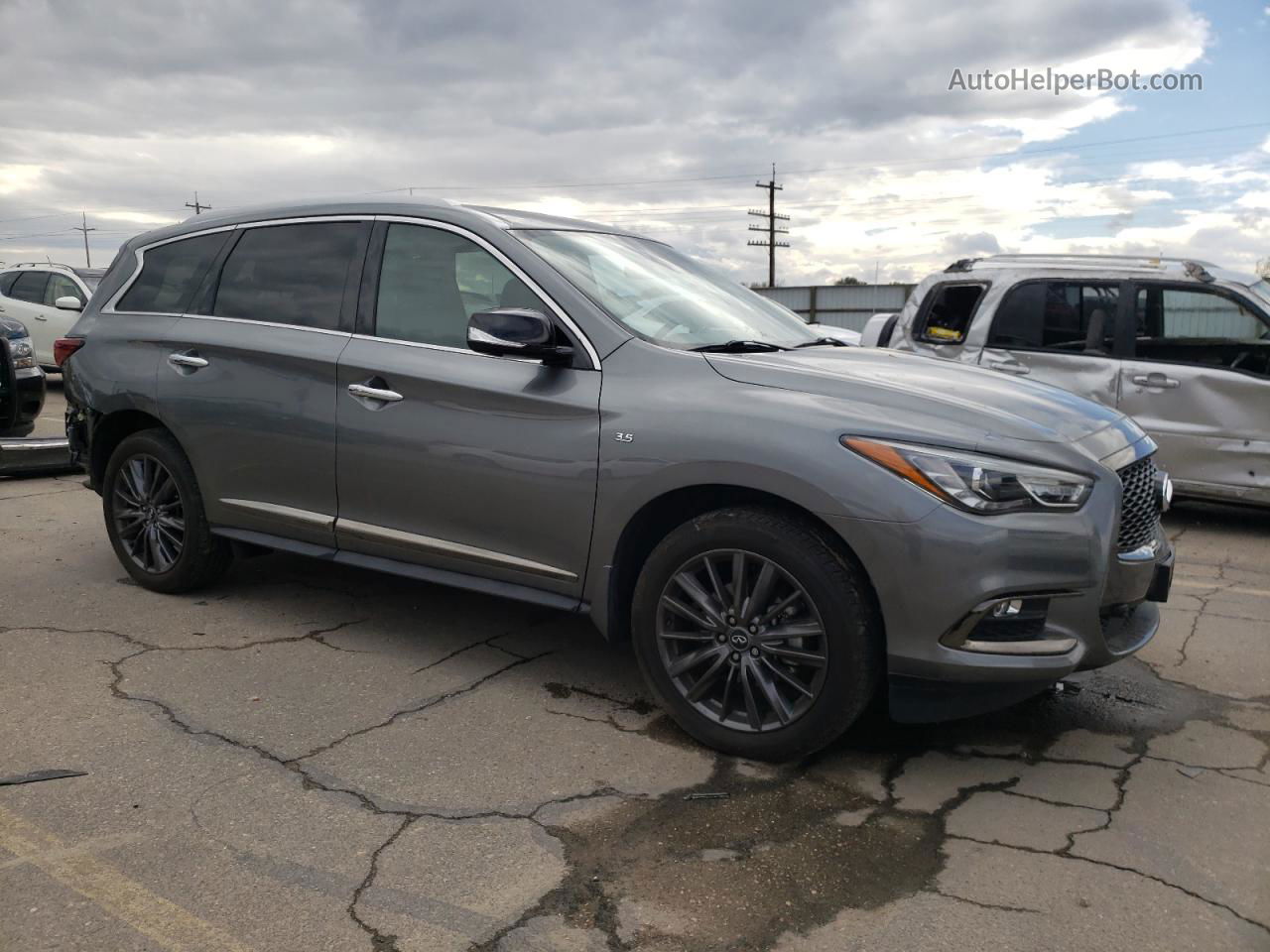 2020 Infiniti Qx60 Luxe Gray vin: 5N1DL0MM1LC534967