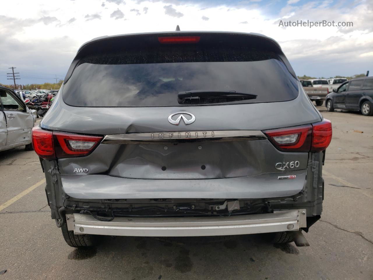 2020 Infiniti Qx60 Luxe Gray vin: 5N1DL0MM1LC534967