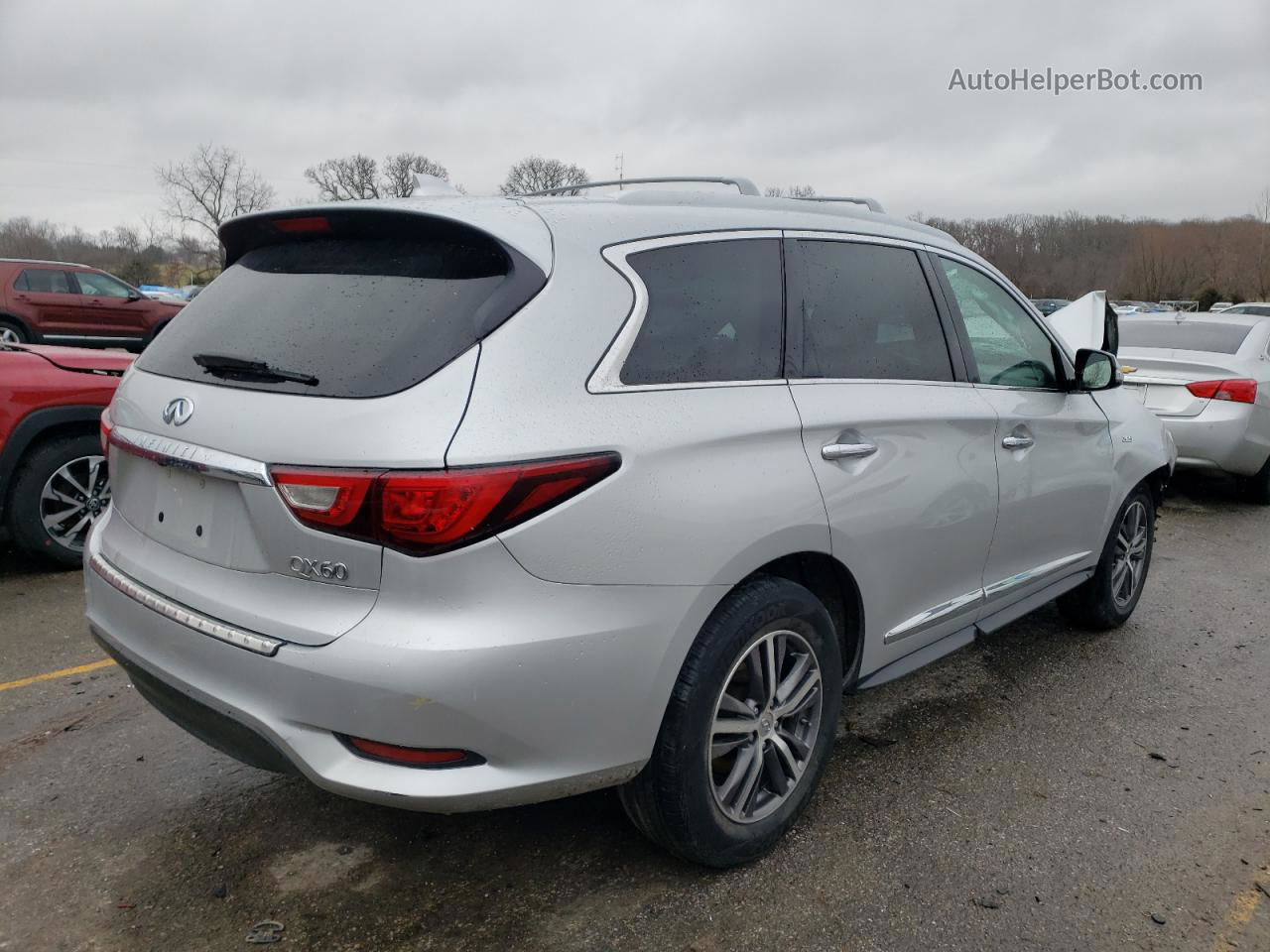 2017 Infiniti Qx60  Серебряный vin: 5N1DL0MM2HC506117