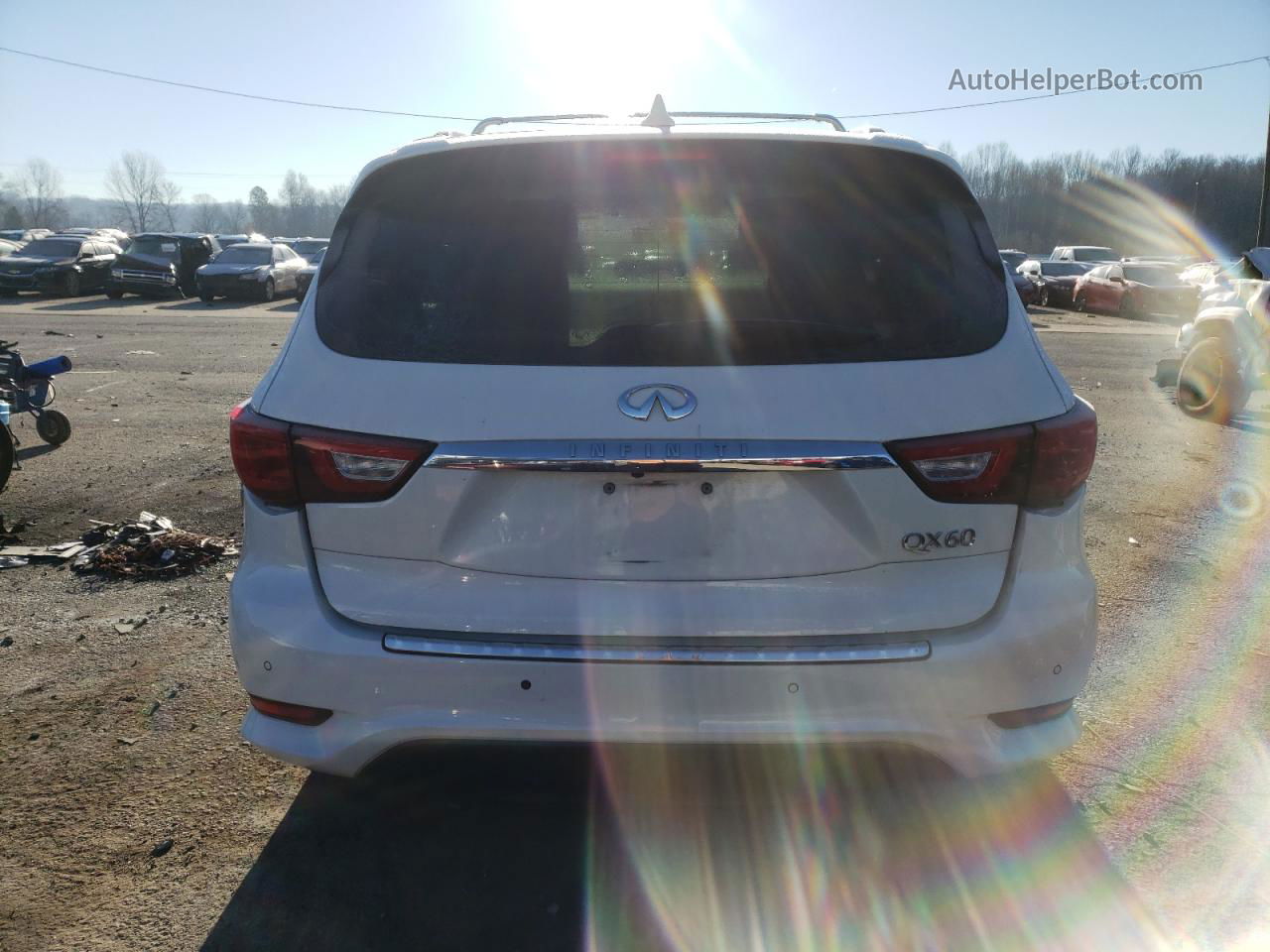 2017 Infiniti Qx60  White vin: 5N1DL0MM2HC506473