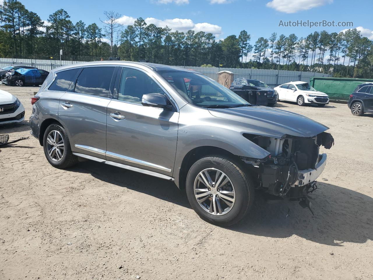 2020 Infiniti Qx60 Luxe Gray vin: 5N1DL0MM2LC518003