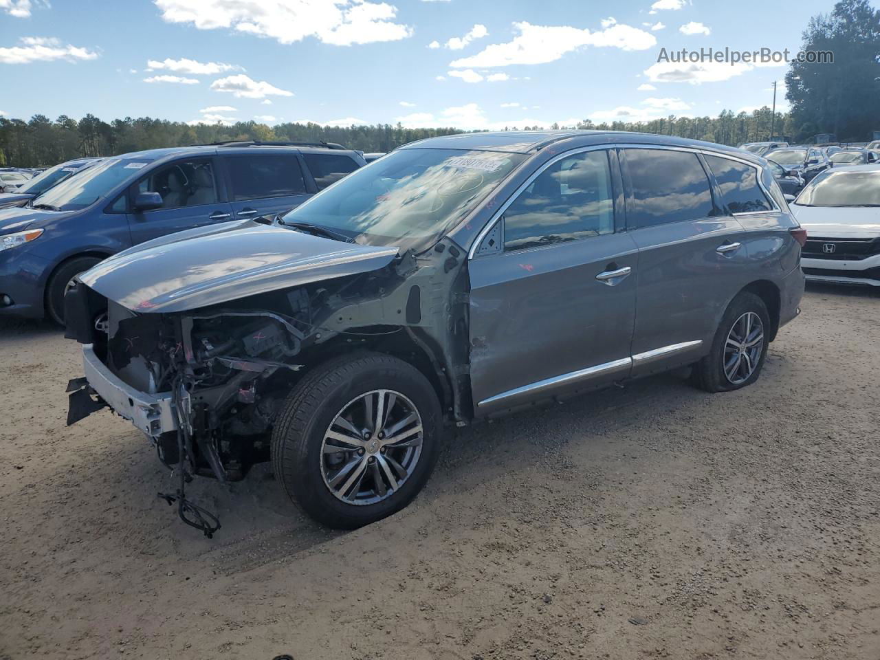 2020 Infiniti Qx60 Luxe Gray vin: 5N1DL0MM2LC518003